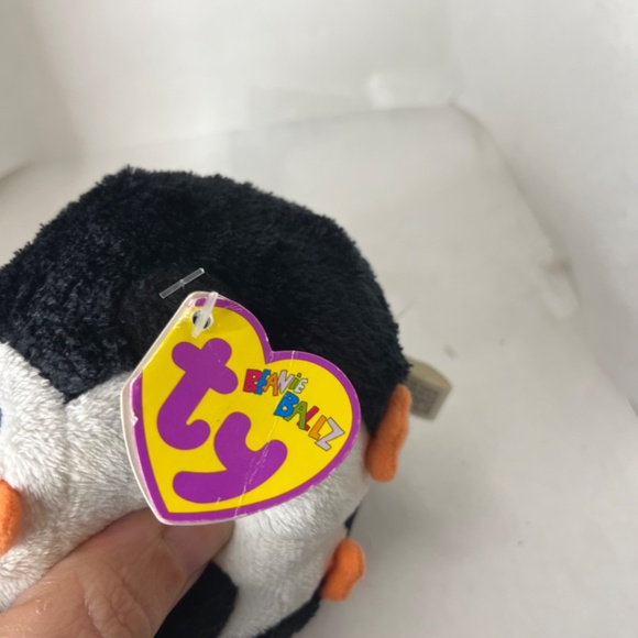 Ty Beanie Ballz Avalanche Penguin Plush Stuffed Animal Toy 5” - Picture 2 of 9